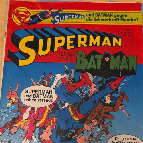Vintage superman batman - 6x,